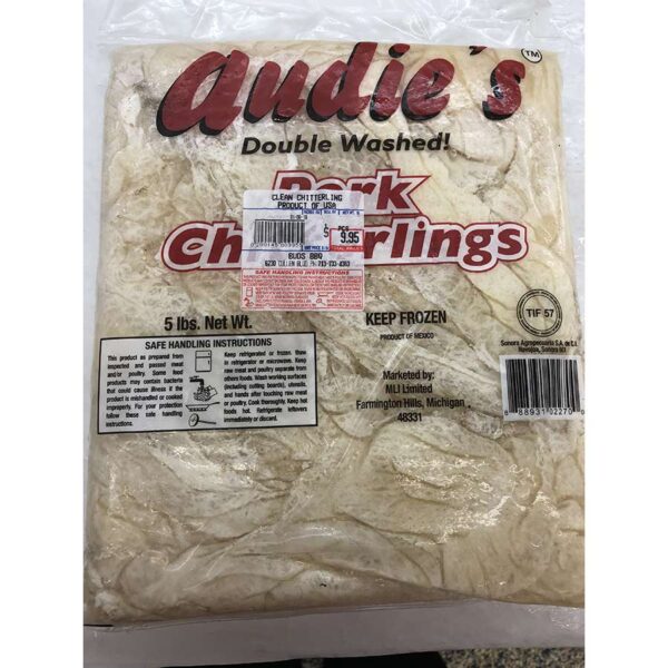 Cleaned Pork Chitterlings (5 lbs)