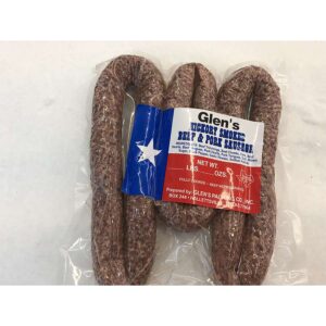Glen's Hickory Smoked Pork & Beef Sausage (per lb)