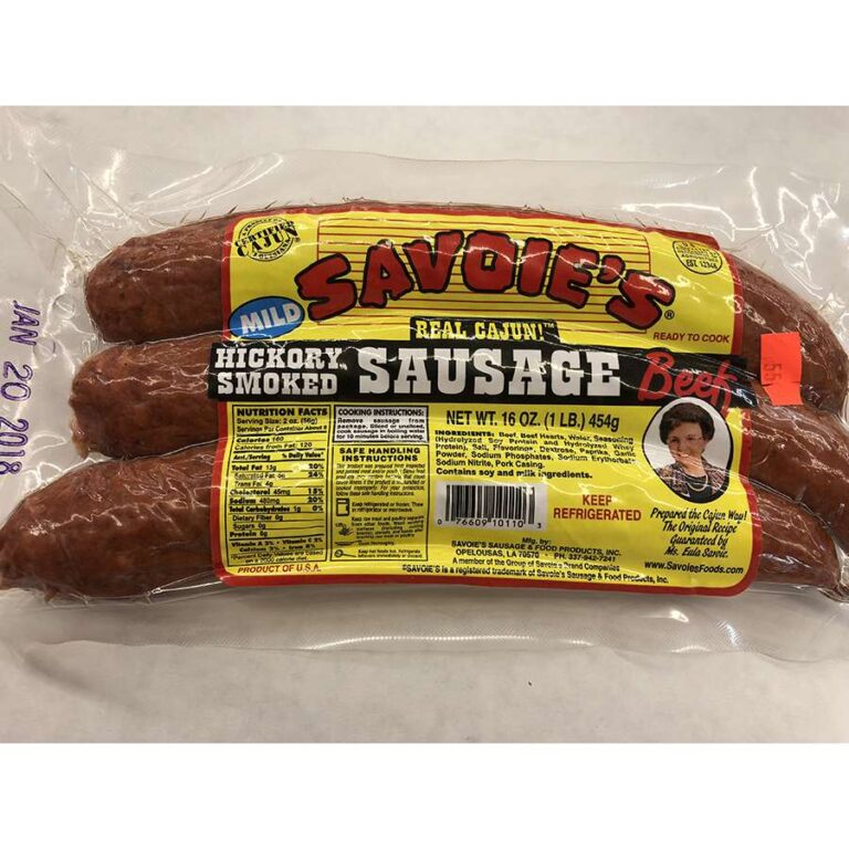 Savoie’s Smoked Beef Sausage Bud's House of Meat