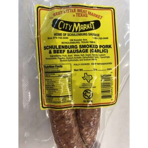 Schulenburg Smoked Garlic Pork & Beef Sausage (per lb)