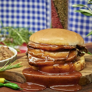 Beef Sausage Sandwich