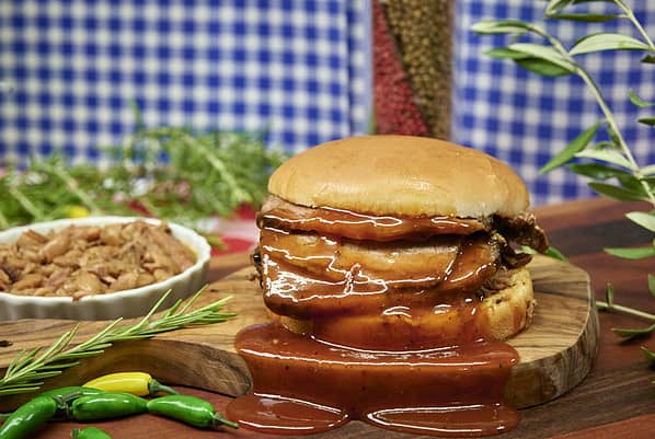 Beef Sausage Sandwich
