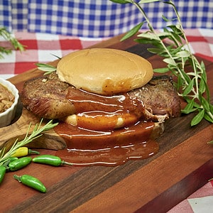 Pork Steak Sandwich