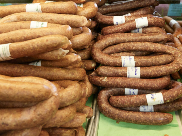 Smoked Pork & Beef Sausage (per lb)