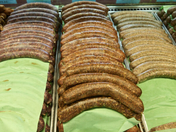 Smoked Pork & Beef Hot Garlic Sausage (per lb)